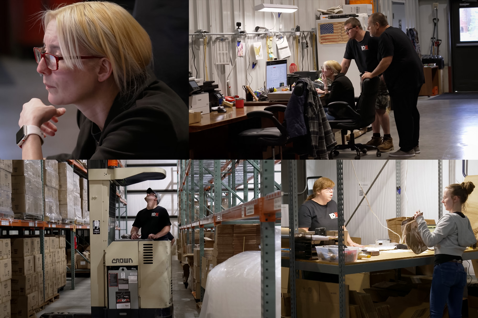 Initiative Distribution team featured on Bloomberg Wall Street Week - warehouse operations montage